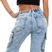immagine-7-toocool-jeans-cargo-donna-pantaloni-tasconi-f31004