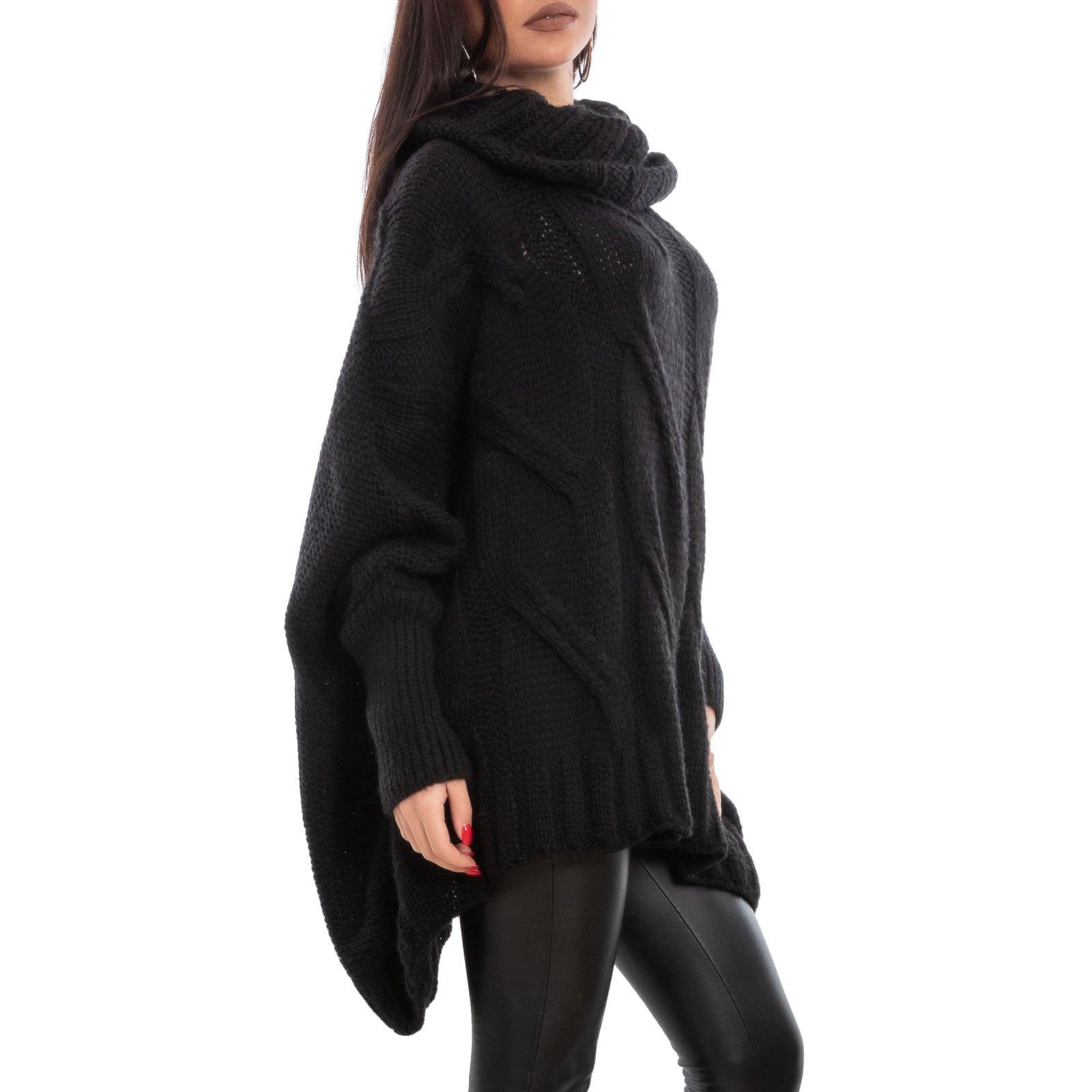 immagine-7-toocool-maglione-donna-oversize-dolcevita-vb-7198