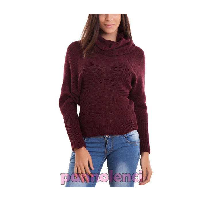 immagine-7-toocool-maglione-donna-pullover-sciarpa-cr-2411