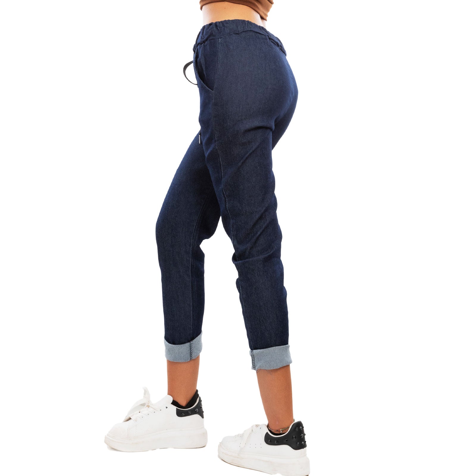 immagine-7-toocool-pantaloni-baggy-denim-casual-laccio-in-vita-ms-3378