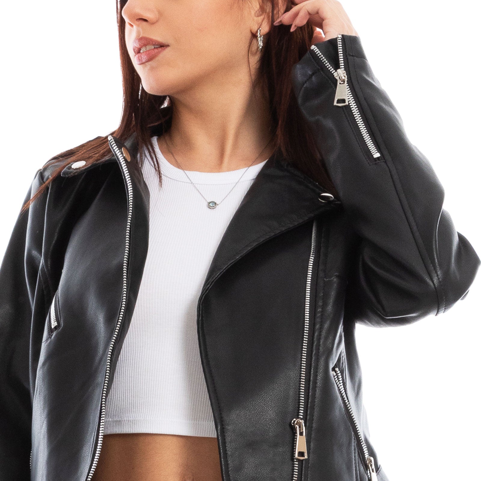 immagine-8-toocool-giacca-donna-finta-pelle-chiodo-giubbotto-vi-16005