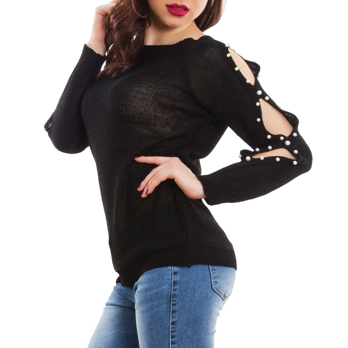 immagine-8-toocool-maglia-donna-traforata-perle-gi-1812