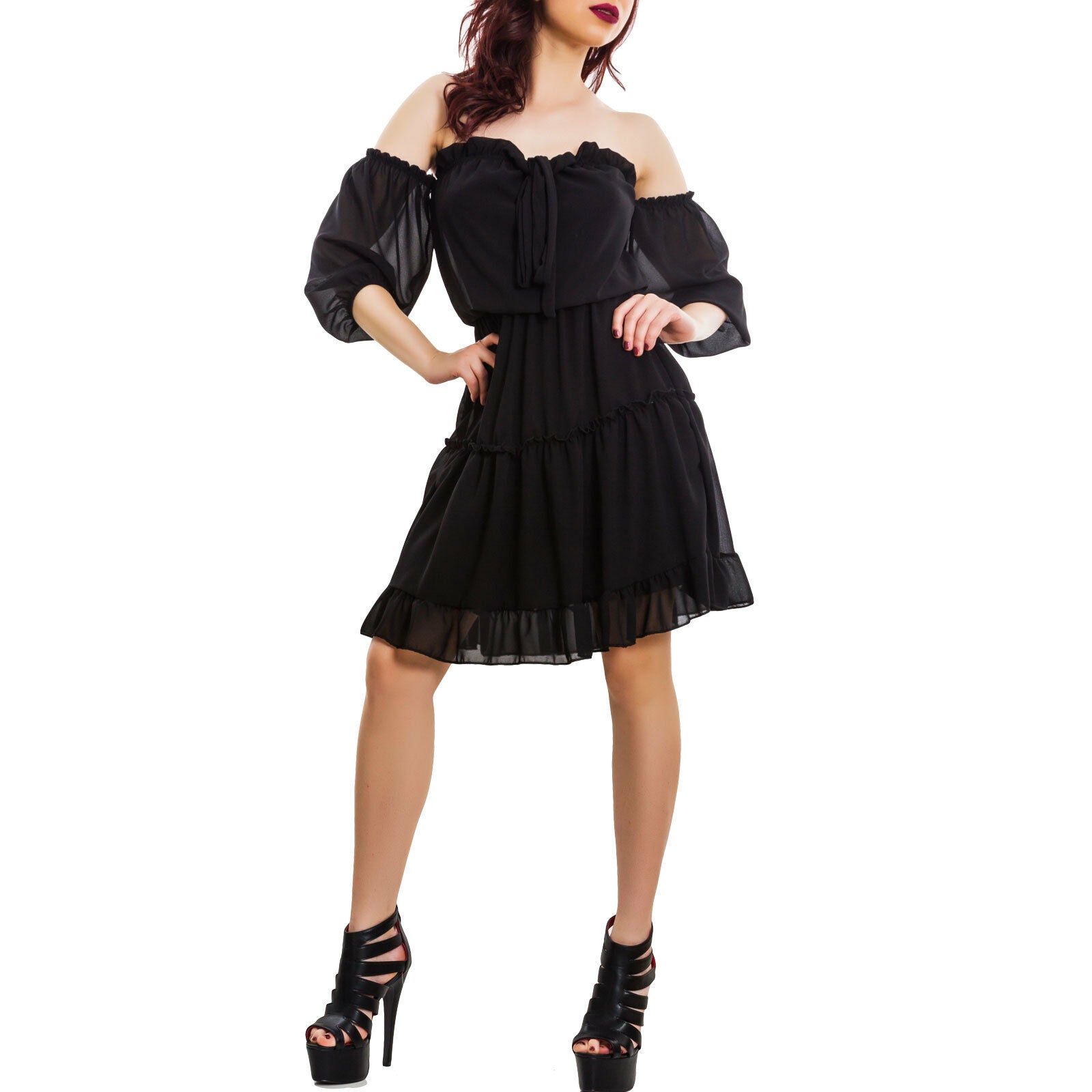 immagine-8-toocool-vestito-donna-abito-chiffon-vb-2388