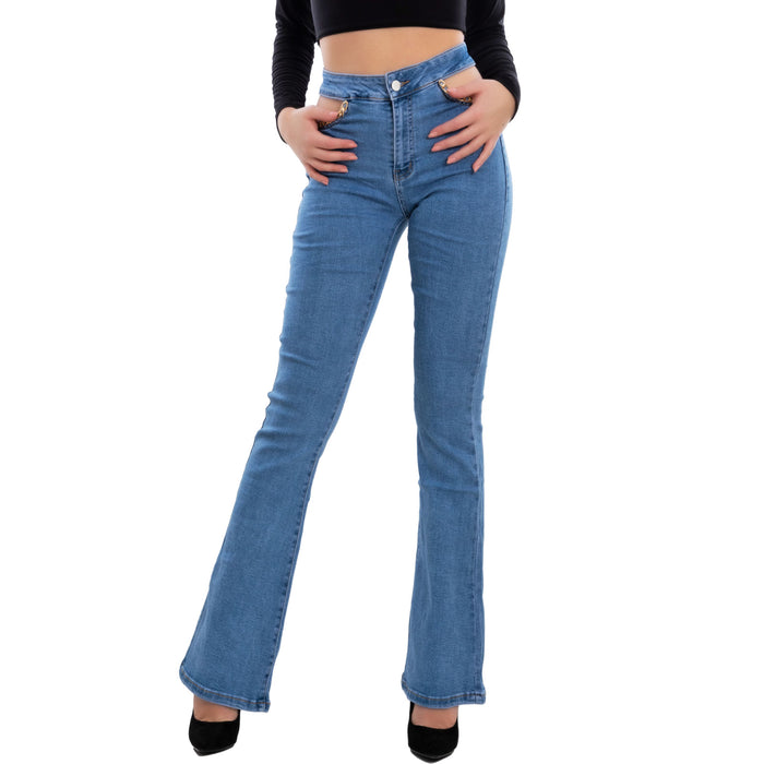 immagine-9-toocool-jeans-donna-zampa-campana-oblo-catena-sa6251