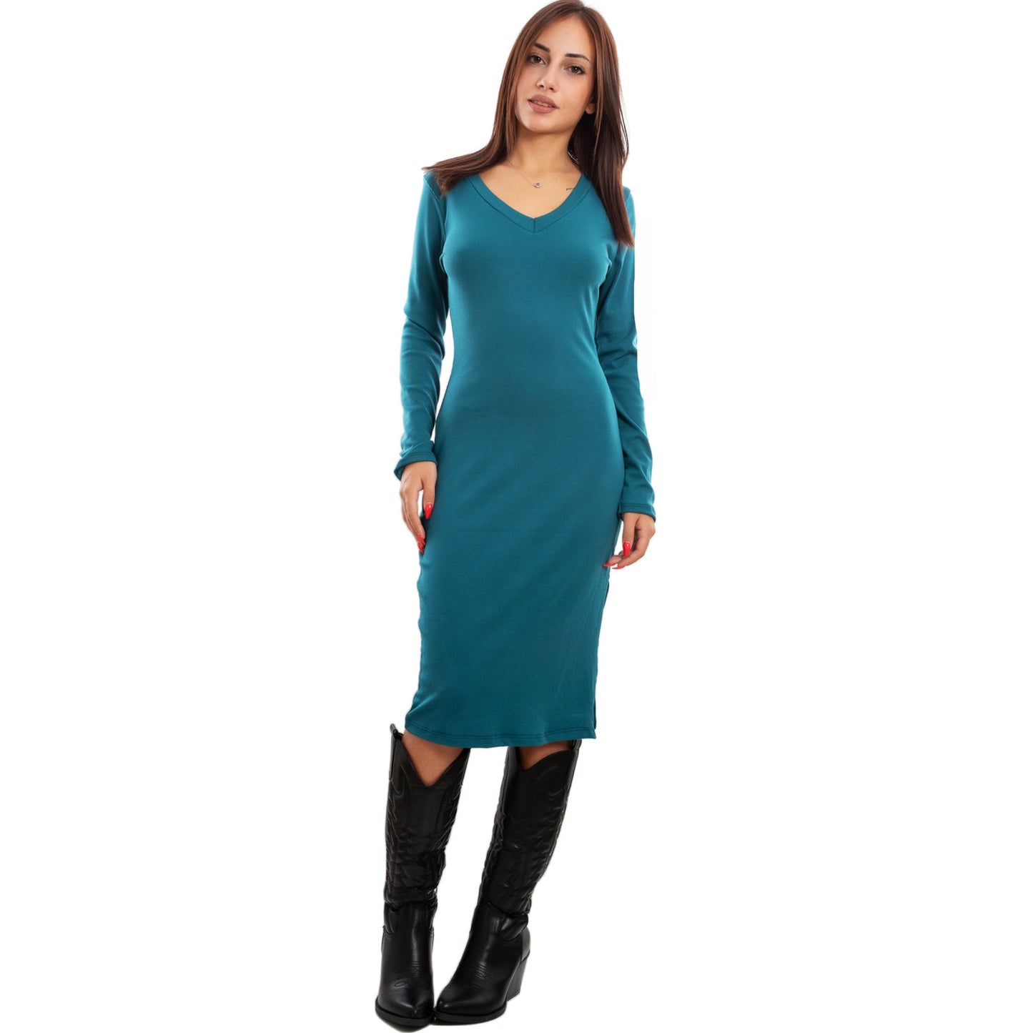 immagine-9-toocool-vestito-donna-abito-a-costine-longuette-vi-3570